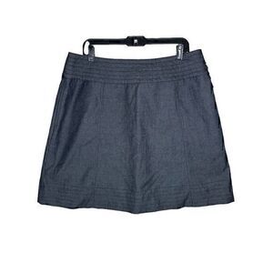 J. Jill Womens Gray Pockets Vented A-Line Back Zip Skirts Plus Size 16